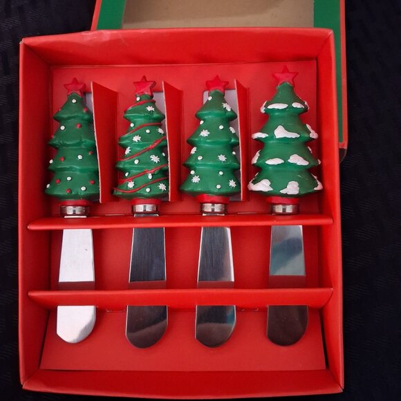 Waechtersbach Germany 10" Star Serving Red Bowl w/ New Cheese Spreaders - Picture 7 of 12